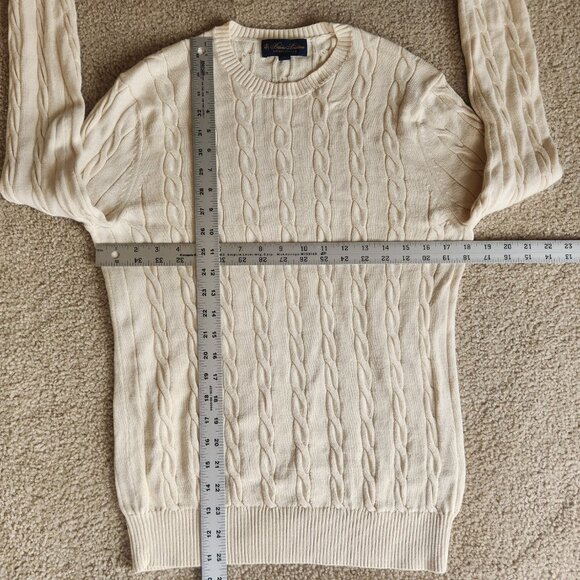 Brooks Brothers Supima Cotton Cable Knit Sweater - Picture 3 of 6
